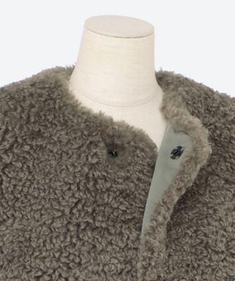 FAUX SHEARLING CROPPED VEST 25FW