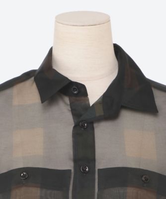 新品/未使用　HYKE PLAID GATHERED SHIRT シャツ さすけ様専用】HYKE ハイク PLAID GATHERED SHIRT - メルカリ