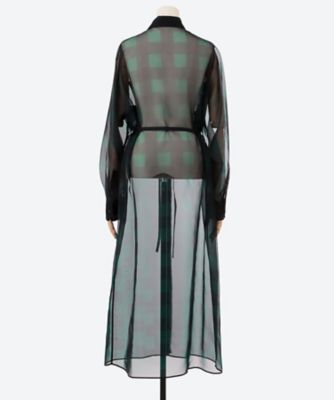HYKE ハイク　plaid gathered dress M RAYON PLAID DRESS 16241 | HYKE (Women