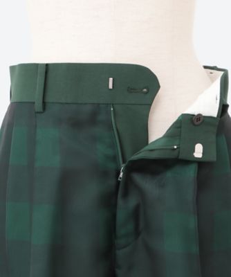 SHEER PLAID WIDE PANTS 13366 | HYKE (Women
