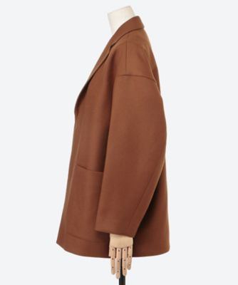 【BLAMINK】新品未使用 ◯定価8.2万 ウールシルクハイウエストテーパード 強撚スムース スクエアドットプリント 7分袖ボウタイプル