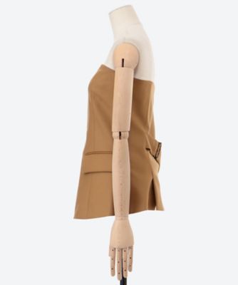 FLANNEL STRAPLESS TOP 25FW