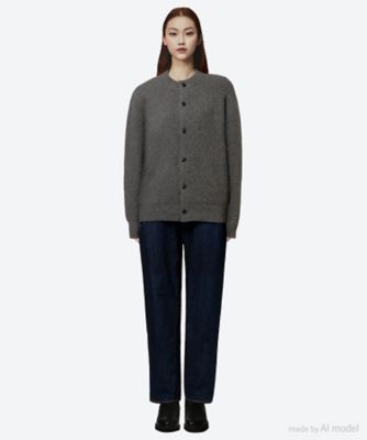 RIBBED KNIT WOOL CARDIGAN 25FW