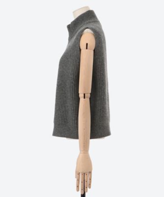 RIBBED KNIT WOOL VEST 25FW／11410
