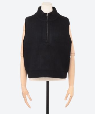 トップス HYKE RIBBED VEST WOOL RIBBED SWEATER VEST | HYKE (Women