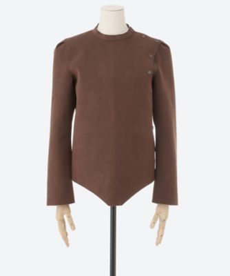 【送料無料】HYKE (Women)/ハイク ULTRASUEDE(R)TOP 25FW/15254 11BROWN トップス【三越伊勢丹/公式】