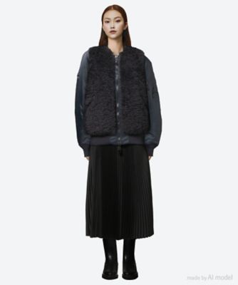 送料無料】FAUX SHEARLING TYPE MA―1