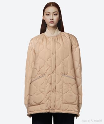＜HYKE (Women)＞【送料無料】ＱＵＩＬＴＥＤ　ＬＩＮＥＲ　ＴＹＰＥ　ＣＷＵ９／Ｐ　ＪＡＣＫＥＴ　１７５３８