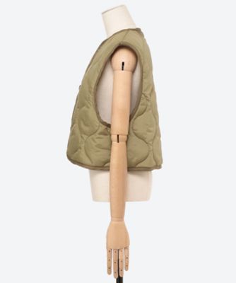 送料無料】QUILTED CROPPED VEST 17539