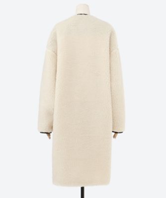 【現行モデル】HYKE ボアロングコートFAUX SHEARLING COAT HYKE 【値下げ】HYKE FAUX SHEARLING COAT フェイク シアリング