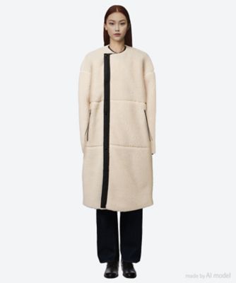 ＜HYKE (Women)＞ＦＡＵＸ　ＳＨＥＡＲＬＩＮＧ　ＣＯＡＴ　１７５５７