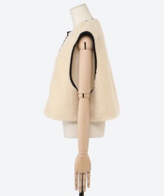 FAUX SHEARLING VEST 17559 | HYKE (Women
