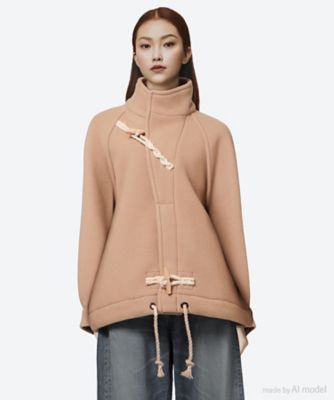 ＜HYKE (Women)＞【送料無料】ＤＯＵＢＬＥ　ＦＡＣＥ　ＤＵＦＦＥＬ　ＪＡＣＫＥＴ　１７５４７