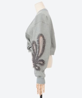 新品　TELMAテルマ エンブロイダリースウェット　2025AW 定価49500 伊勢丹新宿店別注 スウェット TLM53JE060＿MI | TELMA