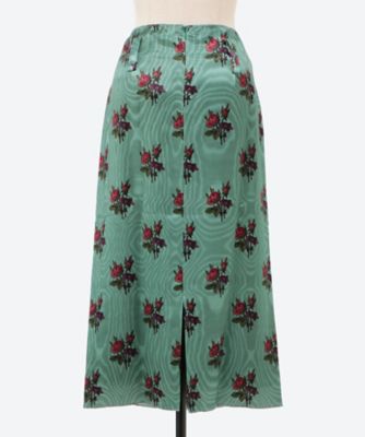 メリルロッゲ　meryll rogge スカート　シルク　花柄　tシャツ　青 メリルロッゲ meryll rogge スカート シルク 花柄 tシャツ 青