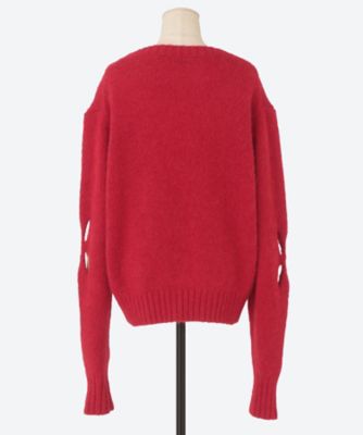 セーター SLASHED SHAGGY JUMPER
