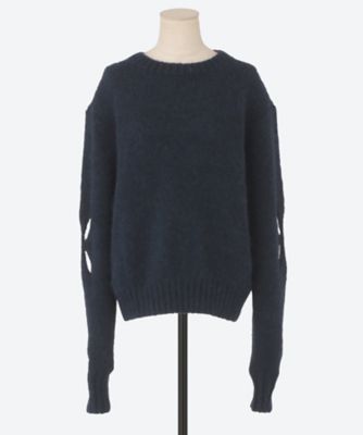 セーター SLASHED SHAGGY JUMPER