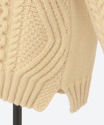 セーター SLASHED CABLE JUMPER