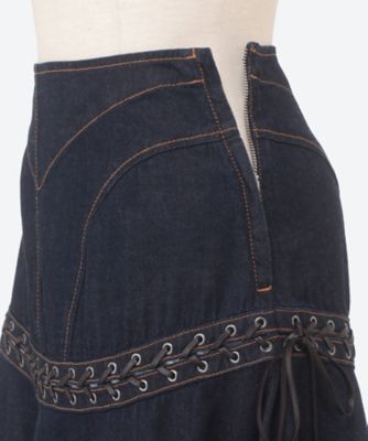 FETICO デニムスカート 【新品未使用、交渉可】 LACE UP DENIM FLARE SKIRT – FETICO Official Online Shop