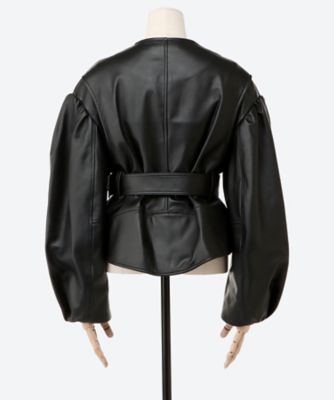 simone rocha シモーネロシャ　ライダースジャケット SIMONE ROCHA（シモーネ ロシャ）｜2021-22秋冬コレクション