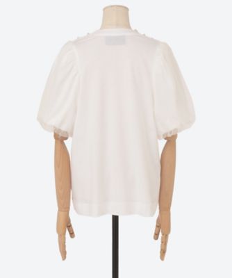 Simone Rocha ネイビー フリル シルクシャツ 半袖 Simone Rocha ネイビー フリル シルクシャツ 半袖 Shop All