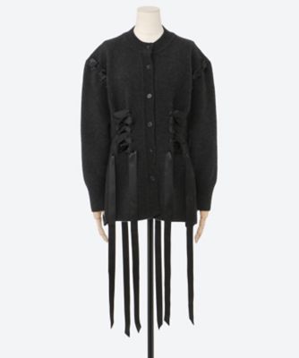 新品！タグ付！シモーネロシャsimone rochaカーディガン Simone Rocha - Simone Rocha シモーネロシャ カーディガン XS 黒