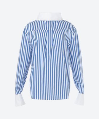 主*任様 なとり 摩擦 シャツ NAVY M ダイヤモンドストレッチ開襟シャツ｜MEN｜251ISB30-112D｜AZUL