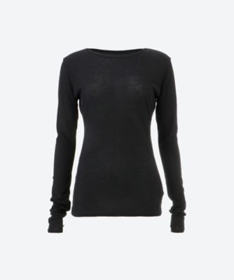 ＜Tu es mon Tresor (Women)＞Ｃｒｅｗ　Ｎｅｃｋ　Ｔｏｐ　ＴＳ００１―ＢＫ