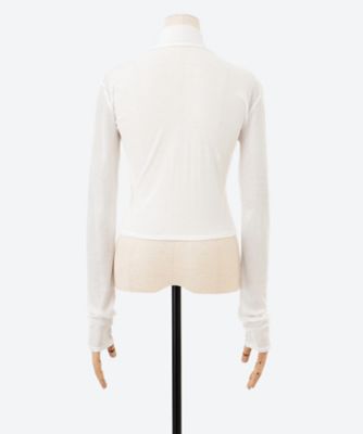 High Neck Cropped Top TS004―S―WH