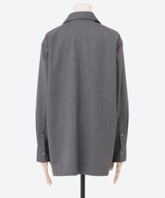 Wool Vareuse Shirt SH2501―WO―GY | Tu es