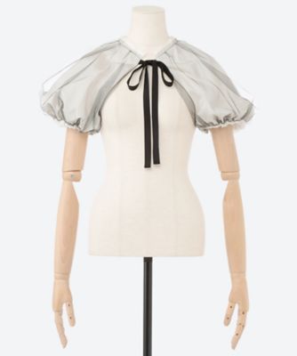 SHANSHAN RUAN (Women)/シャンシャンルアン ボレロ T110C1C3 BLACK-OFF トップス【三越伊勢丹/公式】