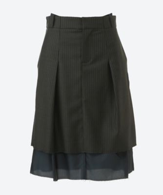 ＜sonia carrasco (Women)＞ＰＬＥＡＴＥＤ　ＳＫＩＲＴ　２６０２０４３７