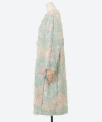 コート damask rose jacquard coat 6S
