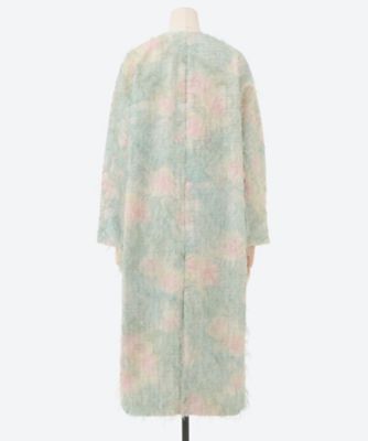 コート damask rose jacquard coat 6S