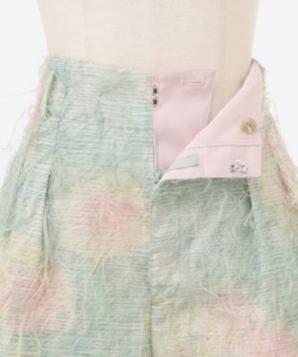 パンツ damask rose jacquard pants 6S