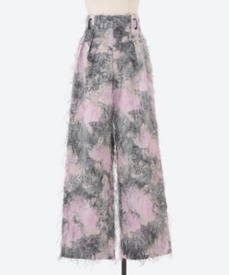 パンツ damask rose jacquard pants 6S