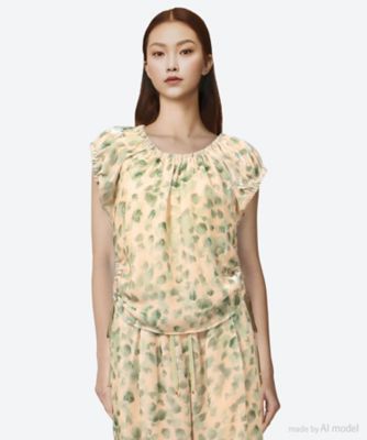 ブラウス petal velvet top 6S／03661 | leur