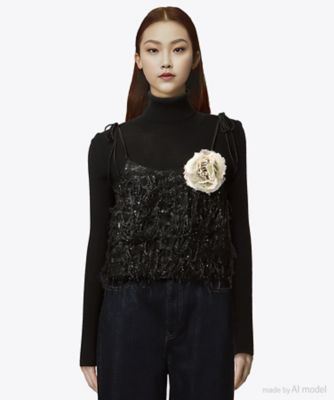 sheer fringe top 6S／03665 | leur logette