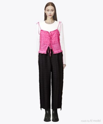 shear cut jaquard top 6S／03664 | leur