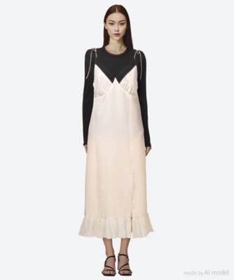 ＜leur logette (Women)＞ｗｒｉｎｋｌｅ　ｓｉｌｋ　ｃｕｐｒｏ　０６６９２