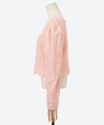 flower tulle embroidery top 6S