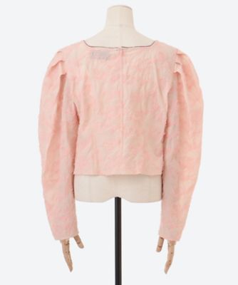 flower tulle embroidery top 6S
