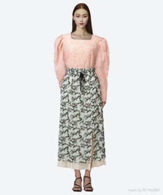 flower tulle embroidery skirt 6S