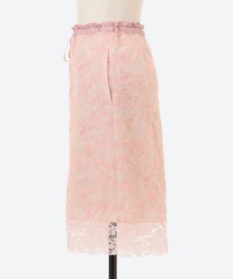 flower tulle embroidery half pants