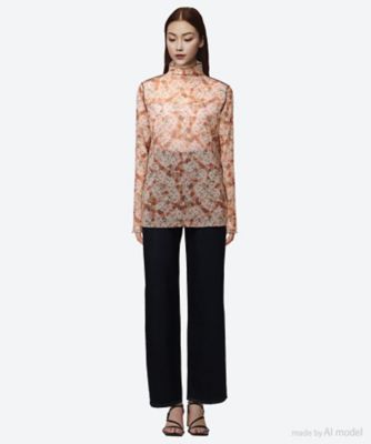 forest flower tulle print top 6S
