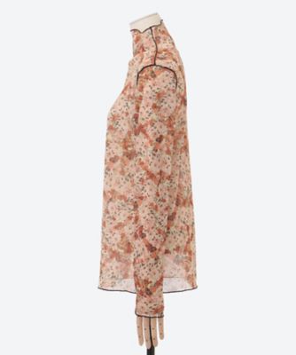 forest flower tulle print top 6S