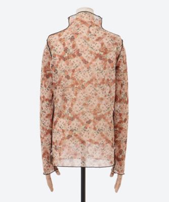 forest flower tulle print top 6S