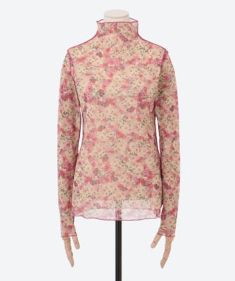 forest flower tulle print top 6S