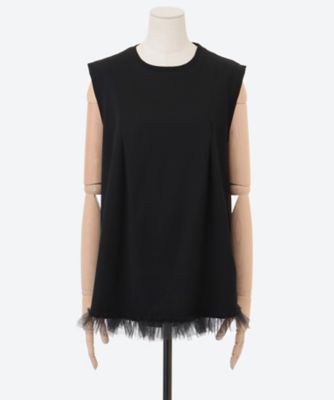 cotton sleeveless top 6S／10213 | leur