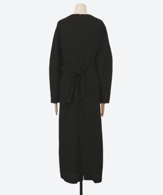 Ylva wrap waist dress BK 2605―BK